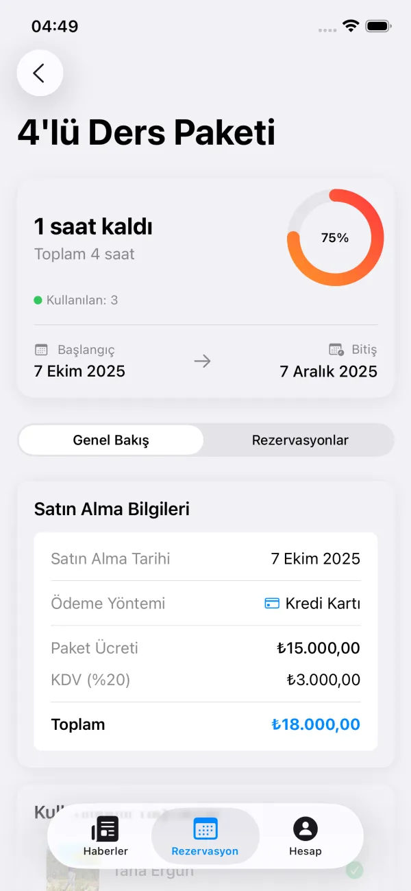 Booking